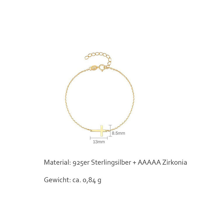 Kreuz Zarte Damenarmband