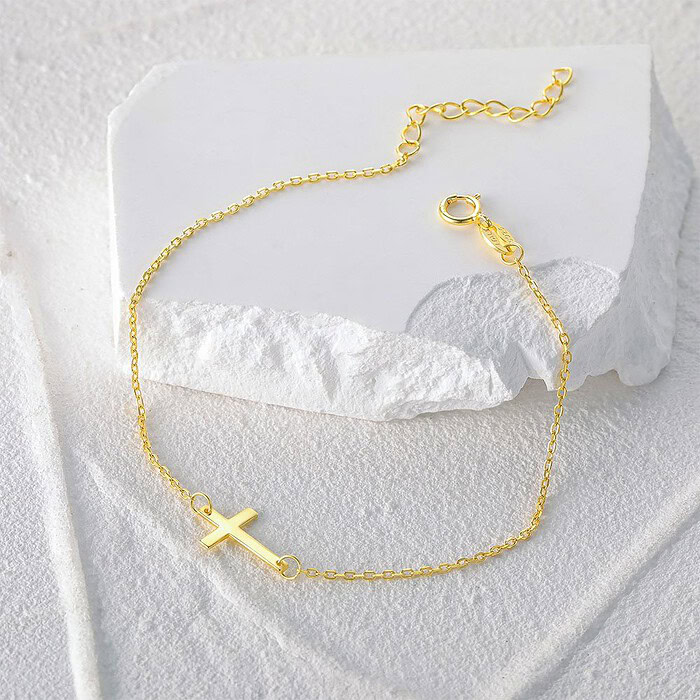 Kreuz Zarte Damenarmband