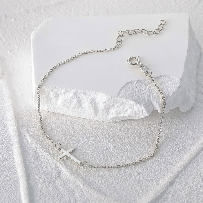 Silber Kreuz Armband