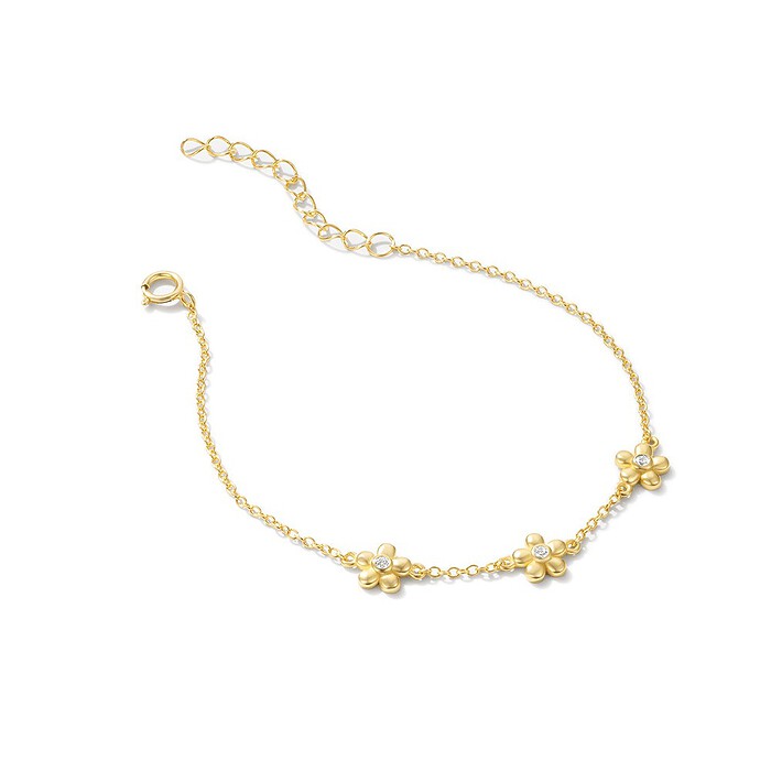 Armband mit Gold Blumen