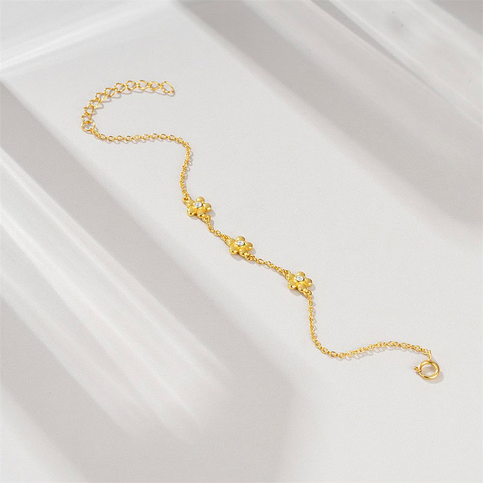 Armband mit Gold Blumen