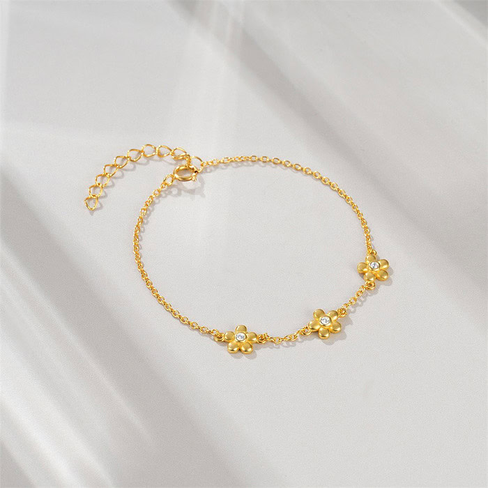 Armband mit Gold Blumen