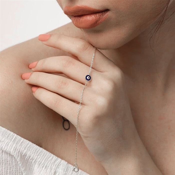 Auge Armband aus Silber