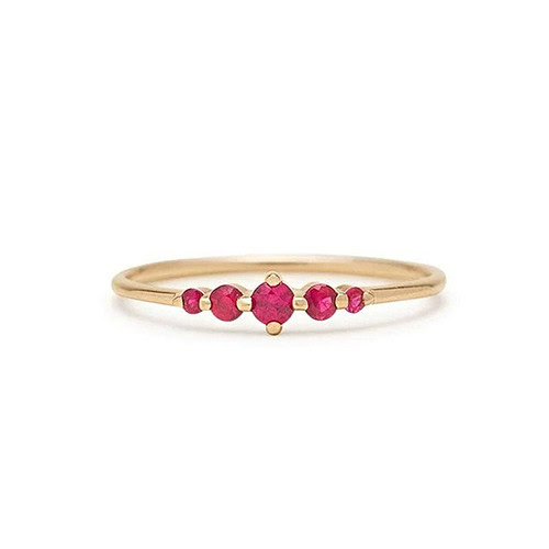 Bunt Zirkonia Ring Für Damen