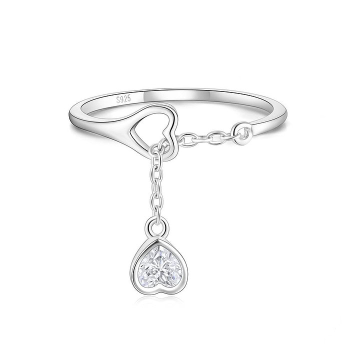 Silber Ring mit Kette