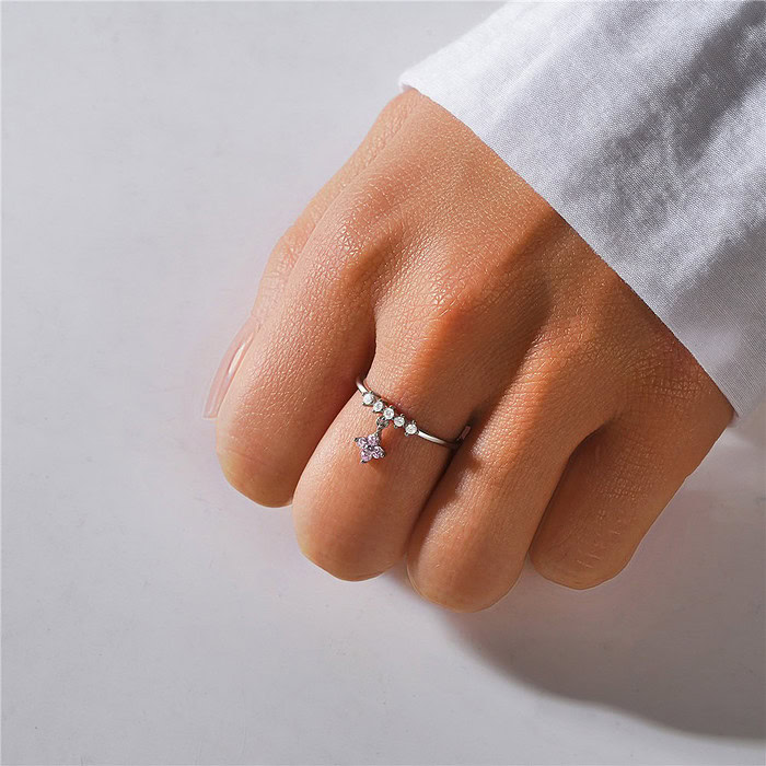 Silber Ring mit Kette