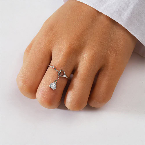Silber Ring mit Kette