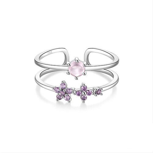 Damen Silber Ring mit Zirkonia
