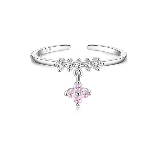 Silber Ring mit Bunten Steinen