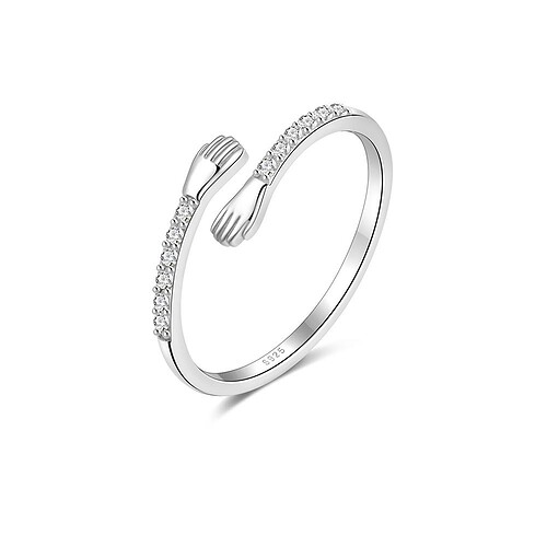 Damen Schlicht Ring aus Silber