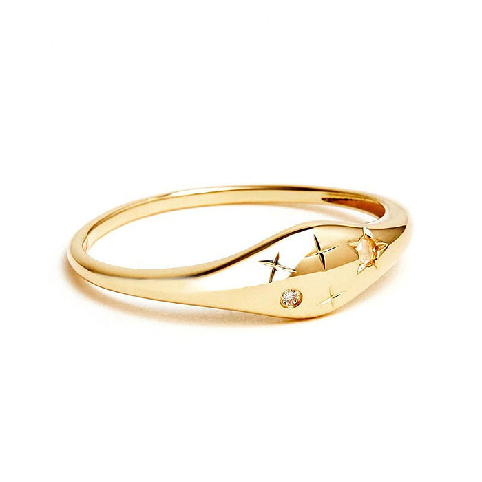siegelring damen Zwilling Gold