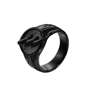 Schwarz siegelring herren Ring