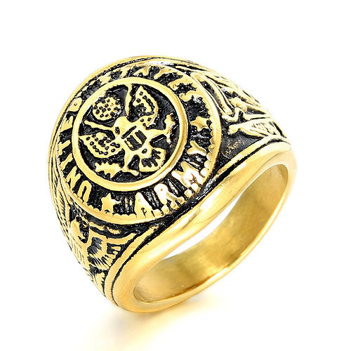 Gold Russische Adler siegelring herren