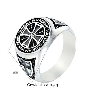 Kreuz signet silber ring herren