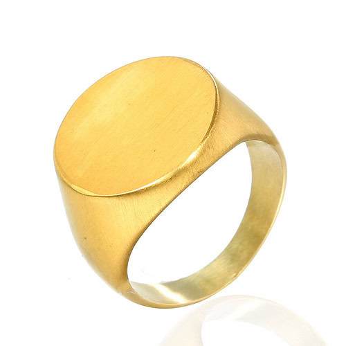 signet edelstahl ring herren gold