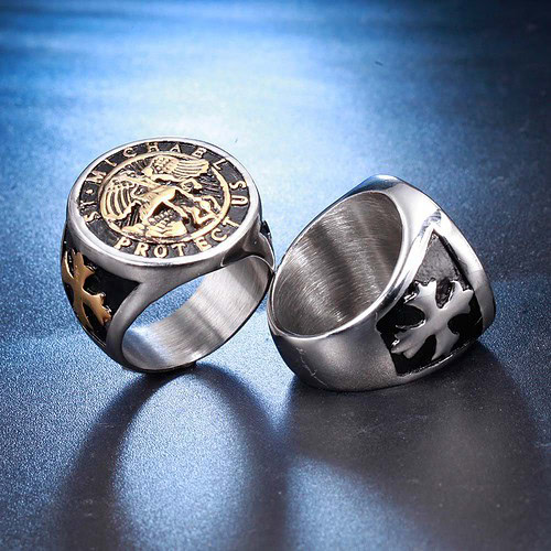 signet edelstahl ring herren silber