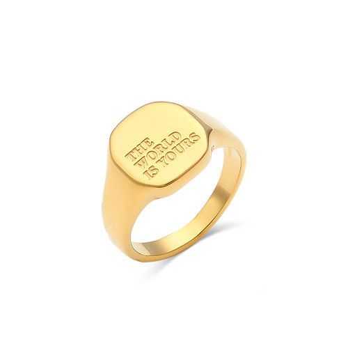 buchstaben ring gold damen schlicht