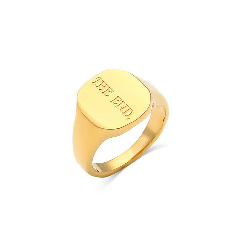 buchstaben ring gold damen schlicht
