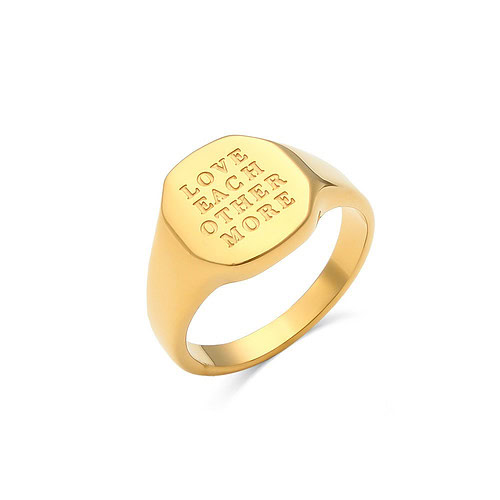 buchstaben ring gold damen schlicht