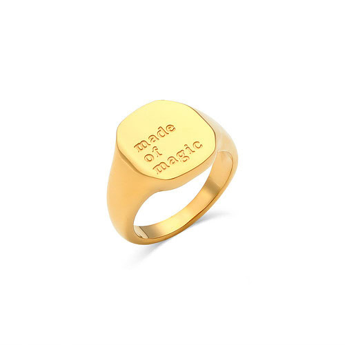 buchstaben ring gold damen schlicht