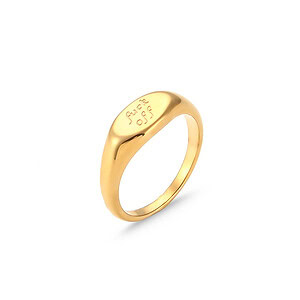 Oval ring gold damen schlicht