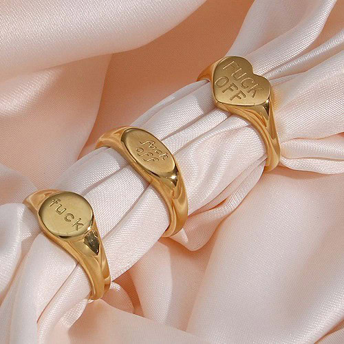 ring gold damen schlicht