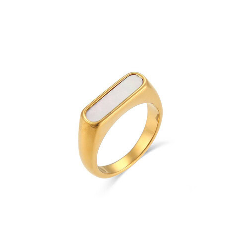 siegelring damen gold mit muschel