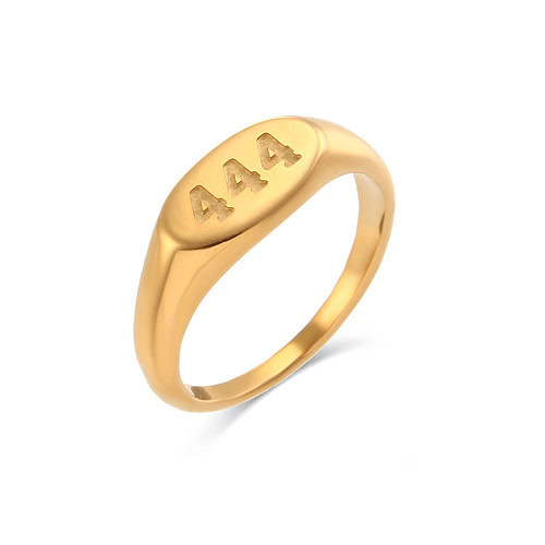 siegelring gold damen mit zahlen 444
