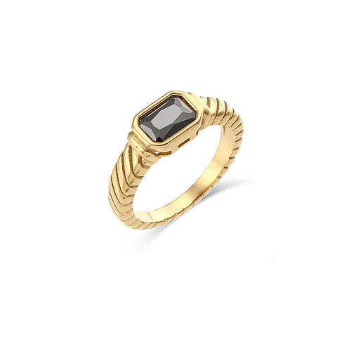 damen goldene ring mit stein