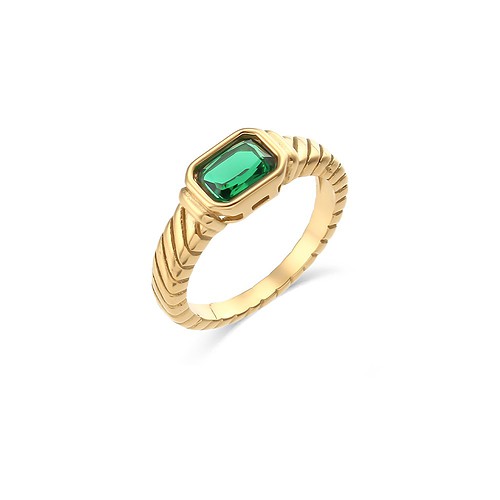 damen goldene ring mit stein