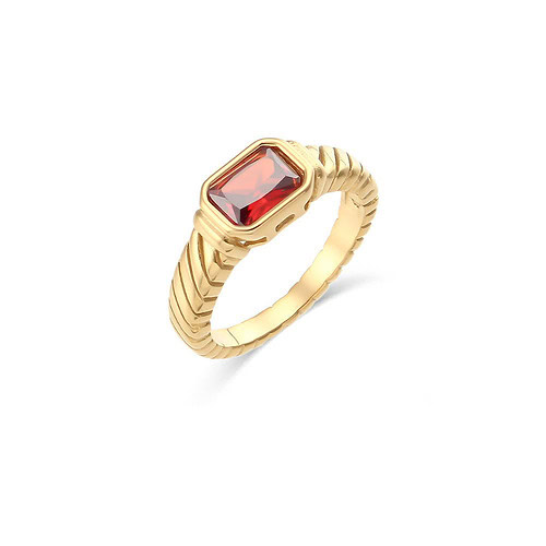 damen goldene ring mit stein