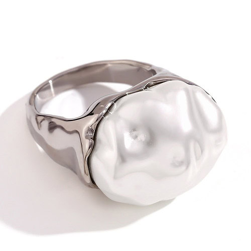 Edelstahl Ring Vintage mit Steinen