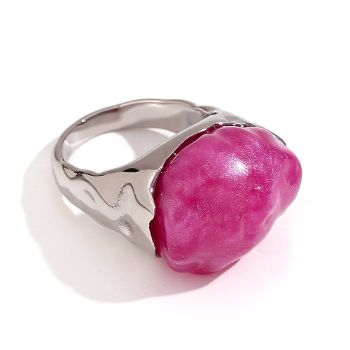 silbernen Ring Vintage mit Steinen