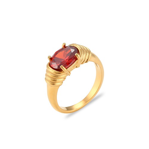 Zirkonia Ring für Damen gold
