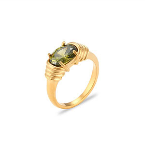 Zirkonia Ring für Damen gold