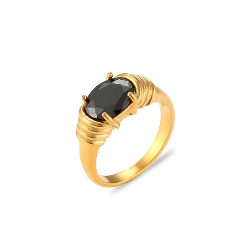 Zirkonia Ring für Damen gold