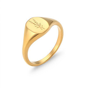 Signet Ring gold damen mit Gravur