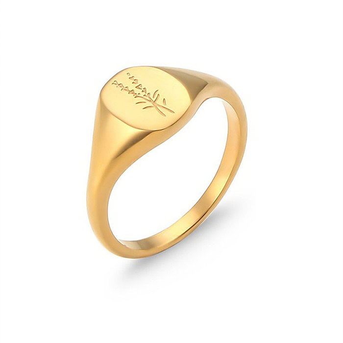 Signet Ring gold damen mit Gravur