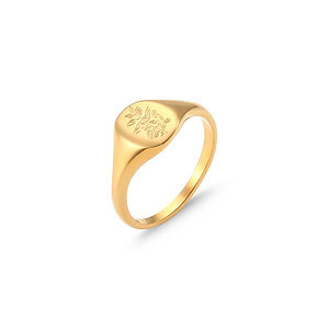 Signet Ring gold damen mit Gravur