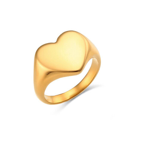 Signet Herz Ring gold damen