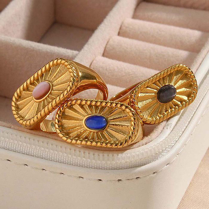 Stripe signet Ring gold damen mit steinen