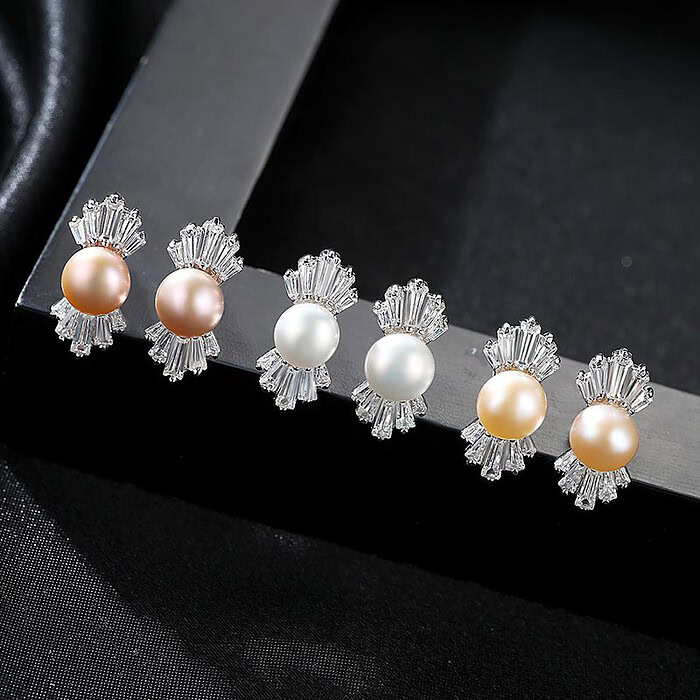 Candy Ohrringe Stecker mit Perlen