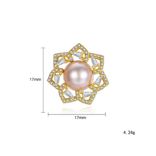 Blumen ohrringe stecker Pink Perlen