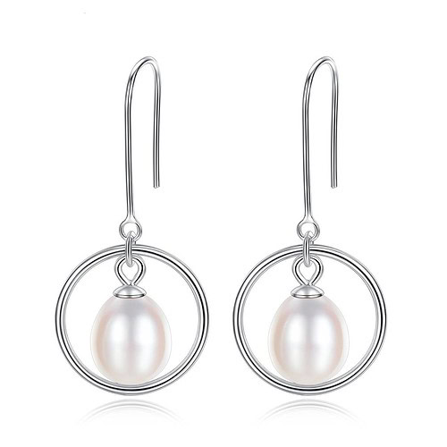 Schmuck Ohrringe hängend mit Perlen