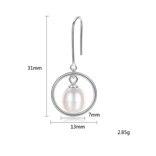 Schmuck Ohrringe hängend mit Perlen