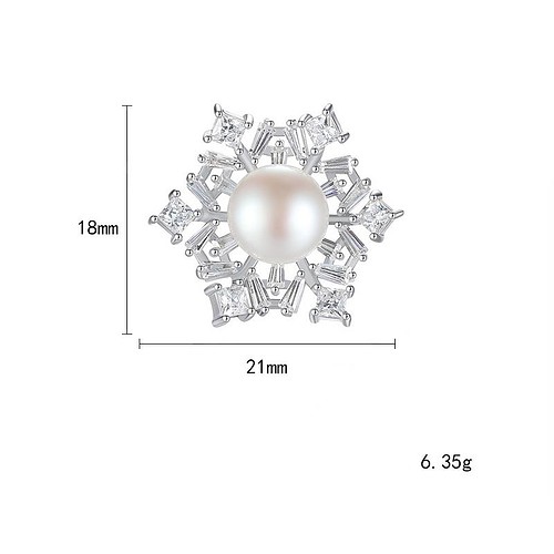 Schneeflocken Ohrringe Stecker Silber