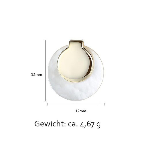 echt Muschel Ohrringe Stecker Silber