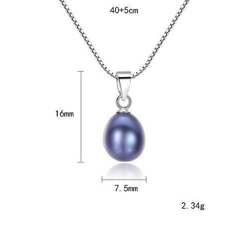 Schlicht kette mit Perlenanhänger