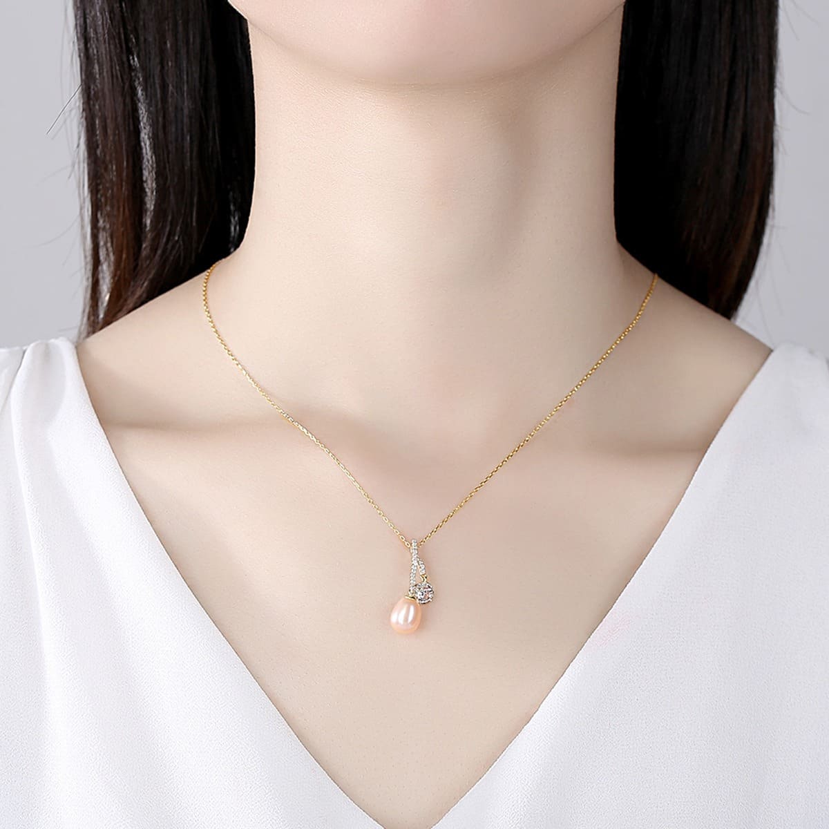 Personalisierte Kette mit perlenanhänger