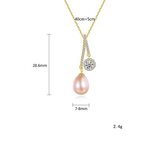 Personalisierte Kette mit perlenanhänger